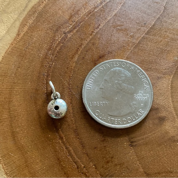 James Avery Remembrance Birthstone charm in Garnet (January), sterling silver - Picture 2 of 2